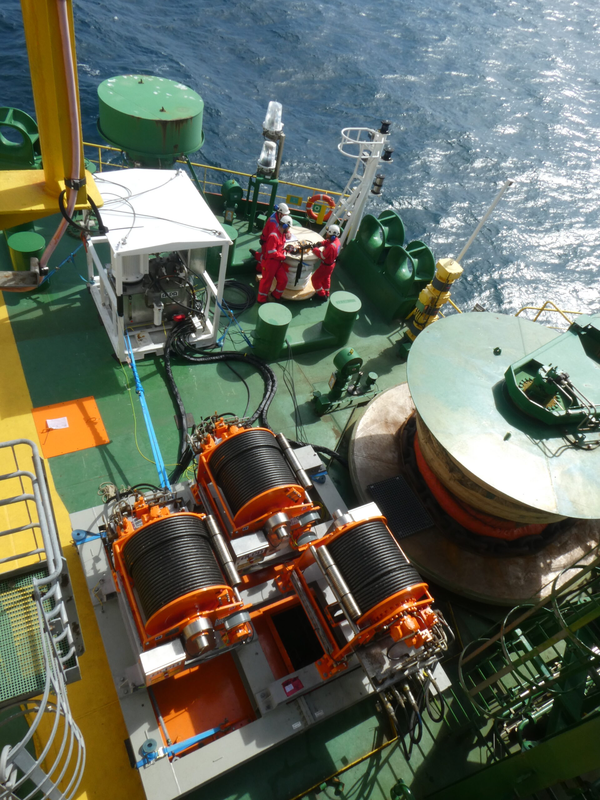 Improved efficiency by using the Alpa Winch system for a thruster replacement project in 2020