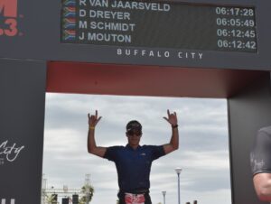 Jaco completed the Ironman 70.3 South Africa with a time of 6h 12m 42s