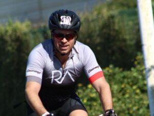 Jaco cycling during the Ironman 70.3 Durban in Kwa Zulu Natal in 2021